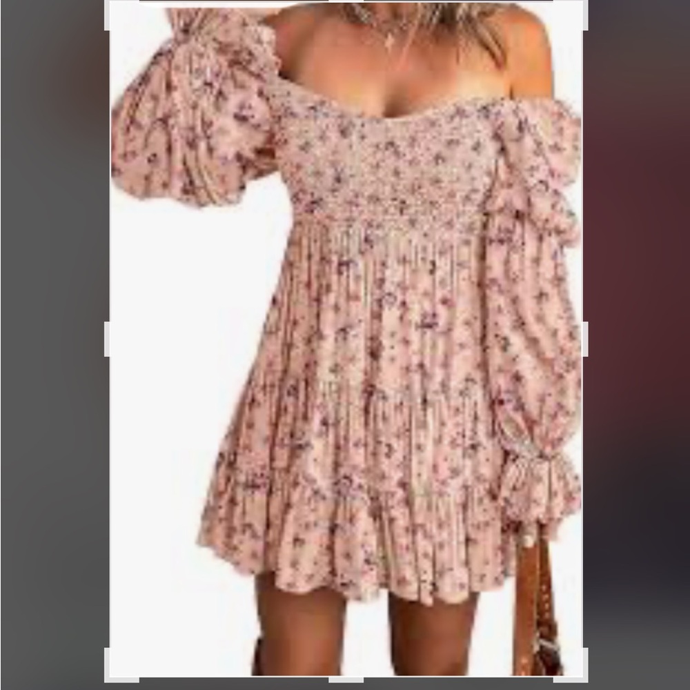 FLORAL PEASANT DRESS